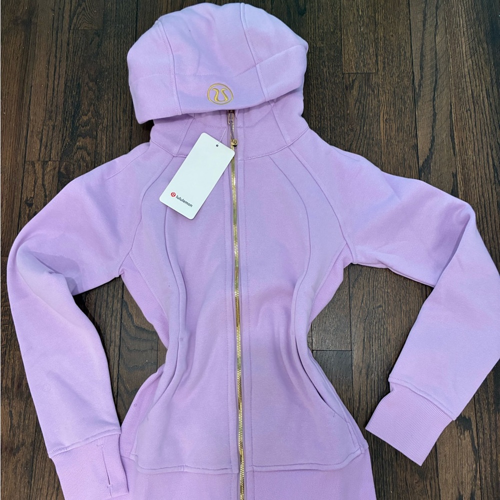 Lululemon Athletica Lavender Hoodie with Gold Accents